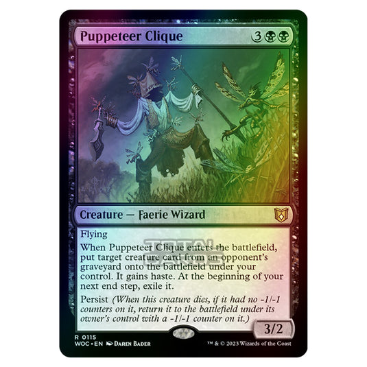 Magic The Gathering - Wilds of Eldraine - Commander - Puppeteer Clique - 0115 (Foil)