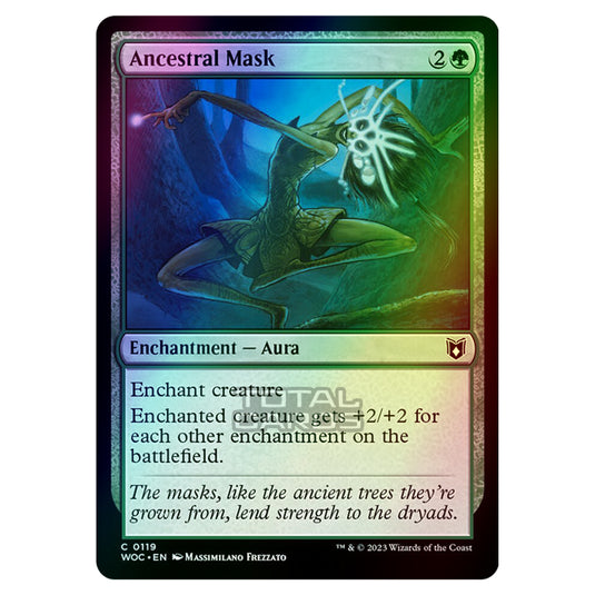 Magic The Gathering - Wilds of Eldraine - Commander - Ancestral Mask - 0119 (Foil)