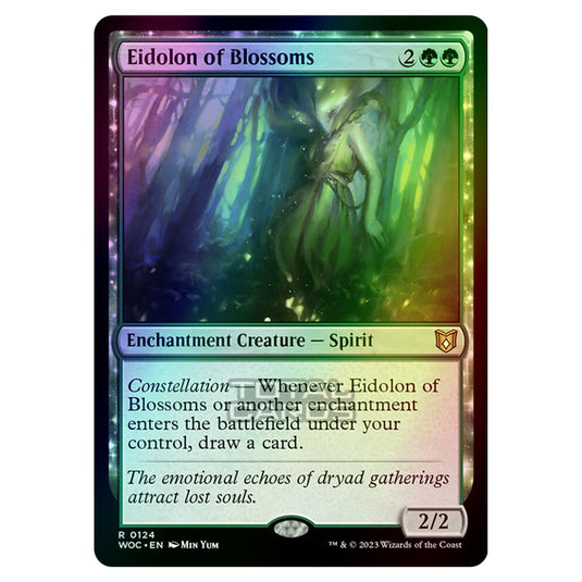 Magic The Gathering - Wilds of Eldraine - Commander - Eidolon of Blossoms - 0124 (Foil)