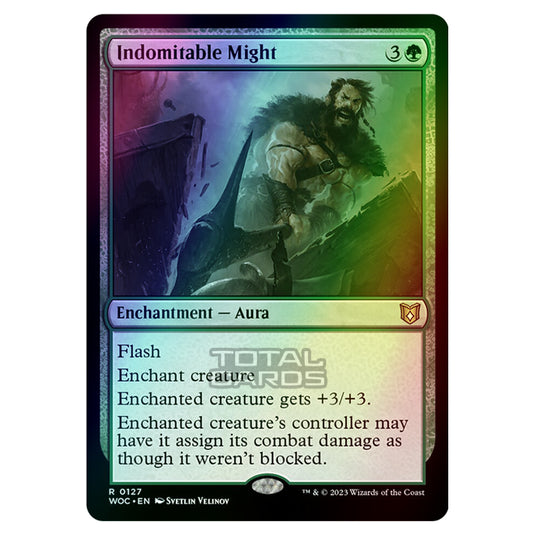 Magic The Gathering - Wilds of Eldraine - Commander - Indomitable Might - 0127 (Foil)