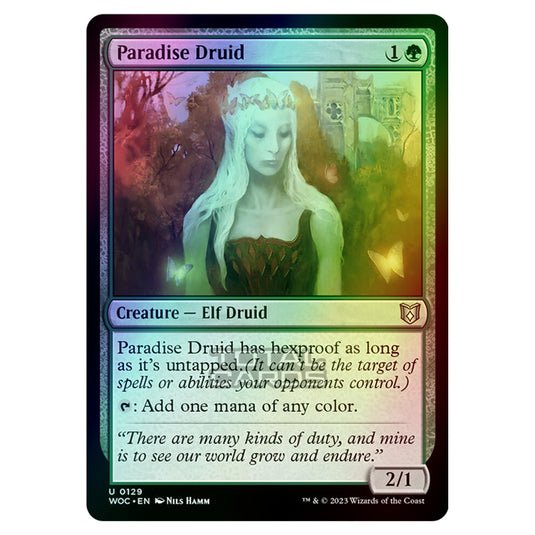 Magic The Gathering - Wilds of Eldraine - Commander - Paradise Druid - 0129 (Foil)