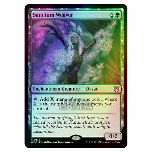 Magic The Gathering - Wilds of Eldraine - Commander - Sanctum Weaver - 0131 (Foil)