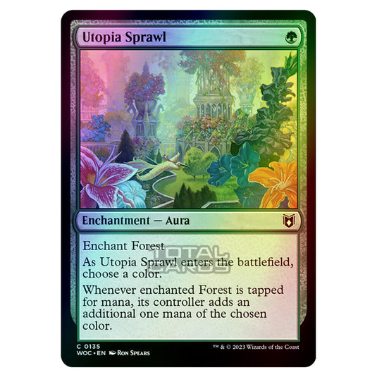 Magic The Gathering - Wilds of Eldraine - Commander - Utopia Sprawl - 0135 (Foil)