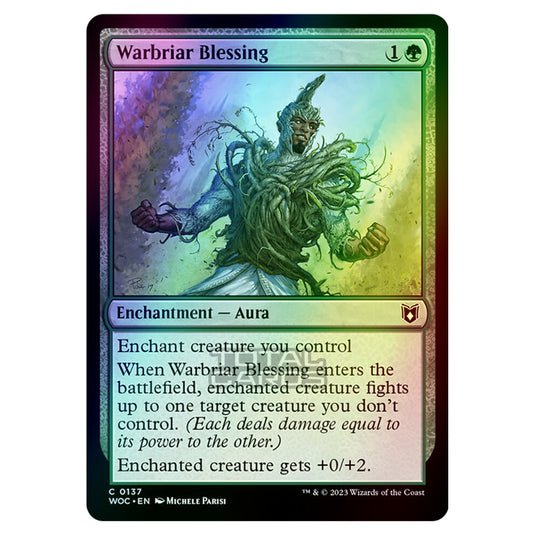 Magic The Gathering - Wilds of Eldraine - Commander - Warbriar Blessing - 0137 (Foil)