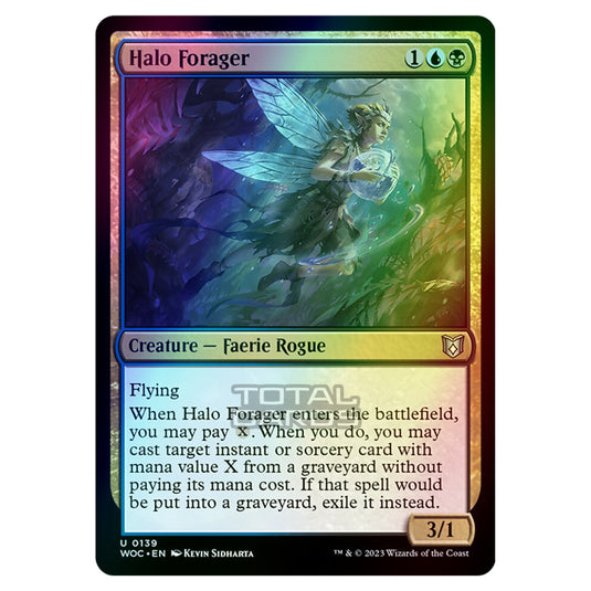 Magic The Gathering - Wilds of Eldraine - Commander - Halo Forager - 0139 (Foil)