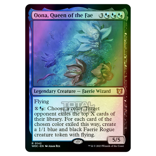 Magic The Gathering - Wilds of Eldraine - Commander - Oona, Queen of the Fae - 0142 (Foil)