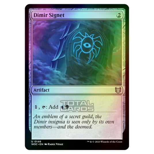 Magic The Gathering - Wilds of Eldraine - Commander - Dimir Signet - 0146 (Foil)