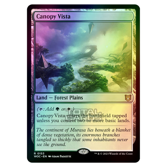 Magic The Gathering - Wilds of Eldraine - Commander - Canopy Vista - 0153 (Foil)