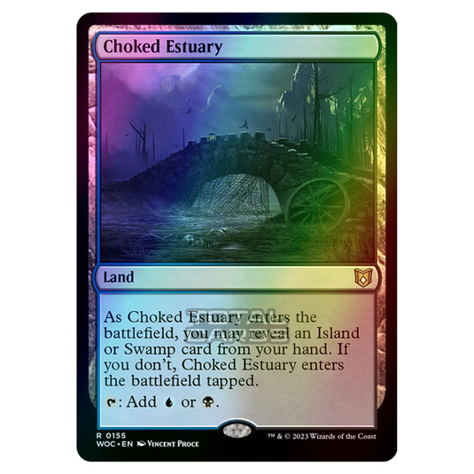 Magic The Gathering - Wilds of Eldraine - Commander - Choked Estuary - 0155 (Foil)