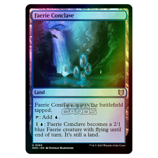 Magic The Gathering - Wilds of Eldraine - Commander - Faerie Conclave - 0160 (Foil)