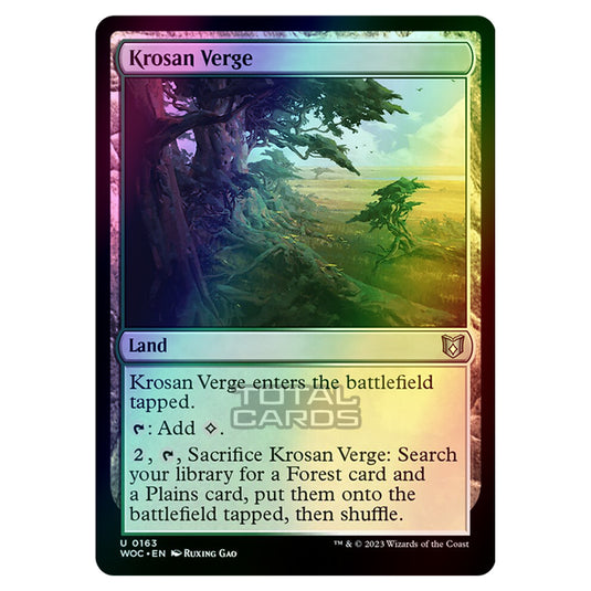 Magic The Gathering - Wilds of Eldraine - Commander - Krosan Verge - 0163 (Foil)