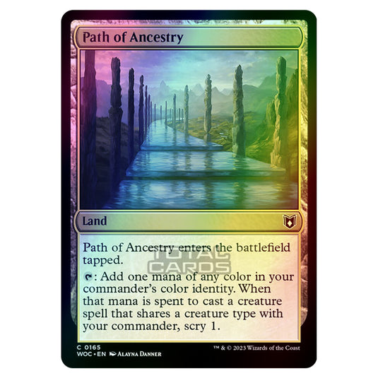 Magic The Gathering - Wilds of Eldraine - Commander - Path of Ancestry - 0165 (Foil)