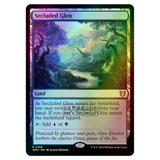 Magic The Gathering - Wilds of Eldraine - Commander - Secluded Glen - 0166 (Foil)