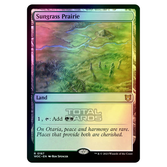 Magic The Gathering - Wilds of Eldraine - Commander - Sungrass Prairie - 0167 (Foil)