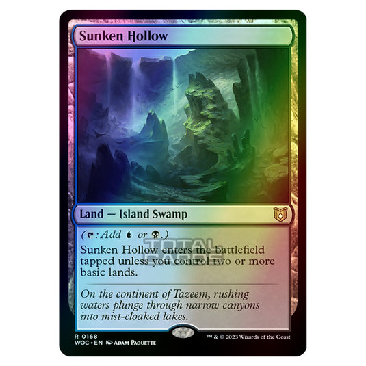 Magic The Gathering - Wilds of Eldraine - Commander - Sunken Hollow - 0168 (Foil)