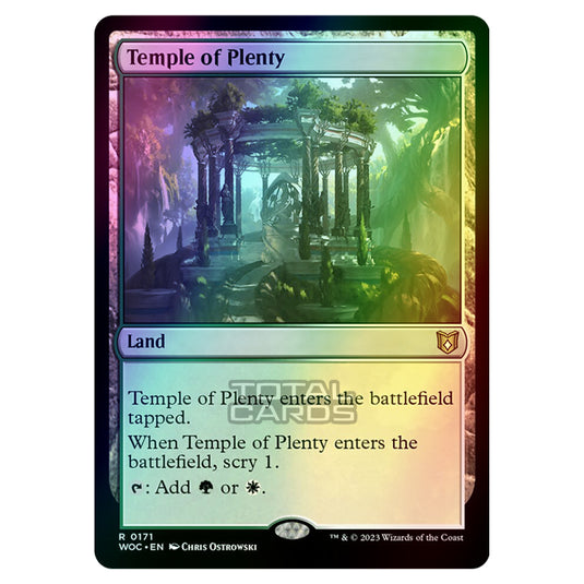 Magic The Gathering - Wilds of Eldraine - Commander - Temple of Plenty - 0171 (Foil)