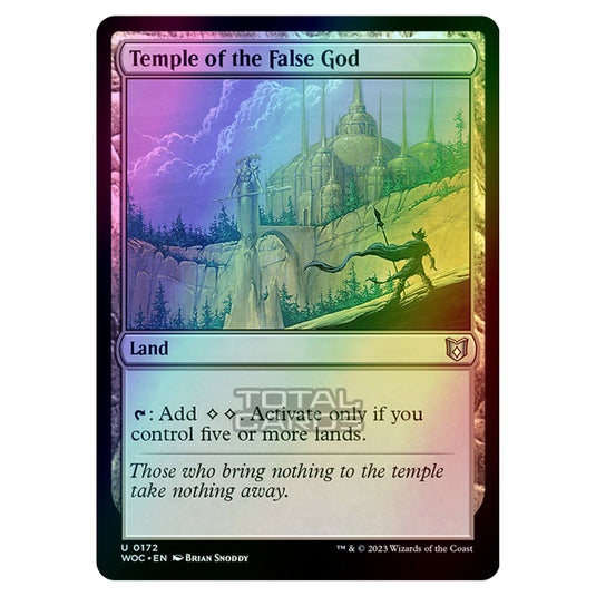 Magic The Gathering - Wilds of Eldraine - Commander - Temple of the False God - 0172 (Foil)