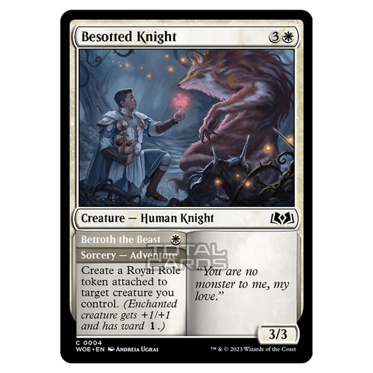 Magic The Gathering - Wilds of Eldraine - Besotted Knight / Betroth the Beast - 004