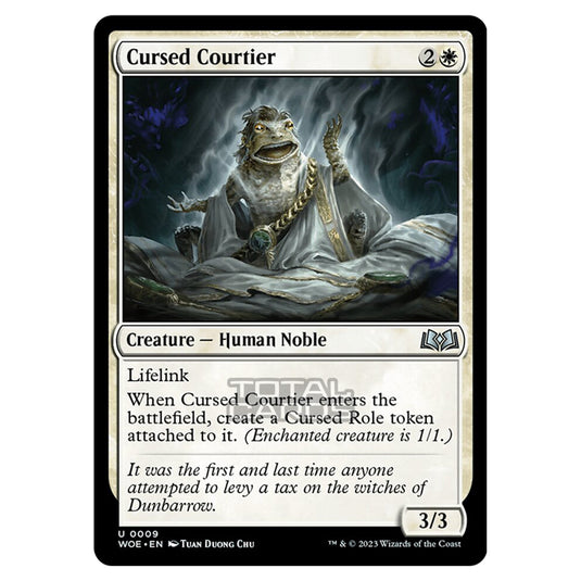 Magic The Gathering - Wilds of Eldraine - Cursed Courtier - 009