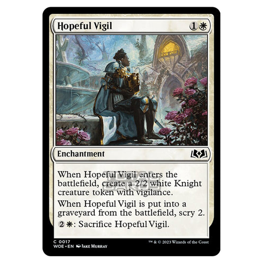 Magic The Gathering - Wilds of Eldraine - Hopeful Vigil - 017