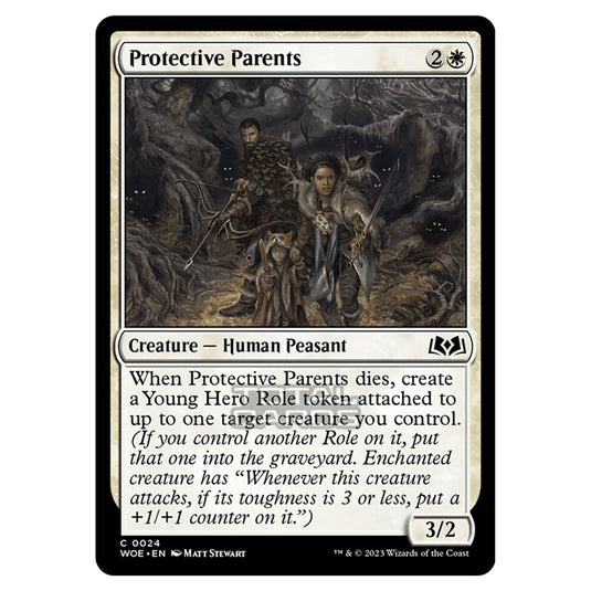 Magic The Gathering - Wilds of Eldraine - Protective Parents - 024