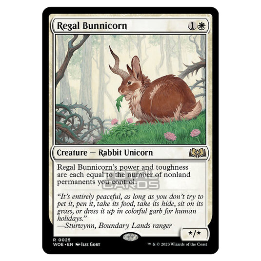 Magic The Gathering - Wilds of Eldraine - Regal Bunnicorn - 025