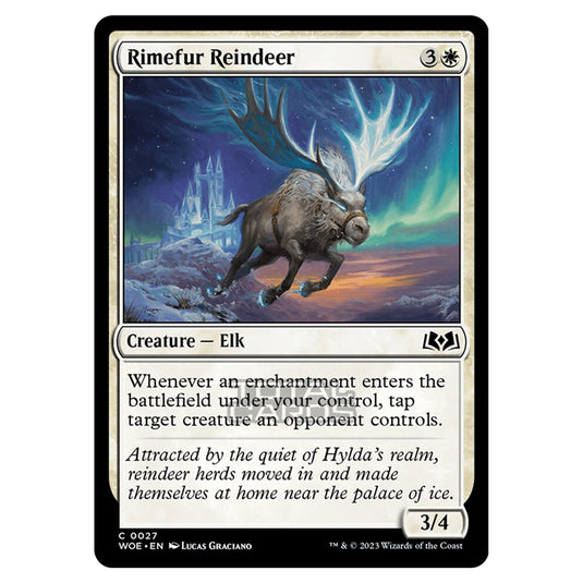 Magic The Gathering - Wilds of Eldraine - Rimefur Reindeer - 027