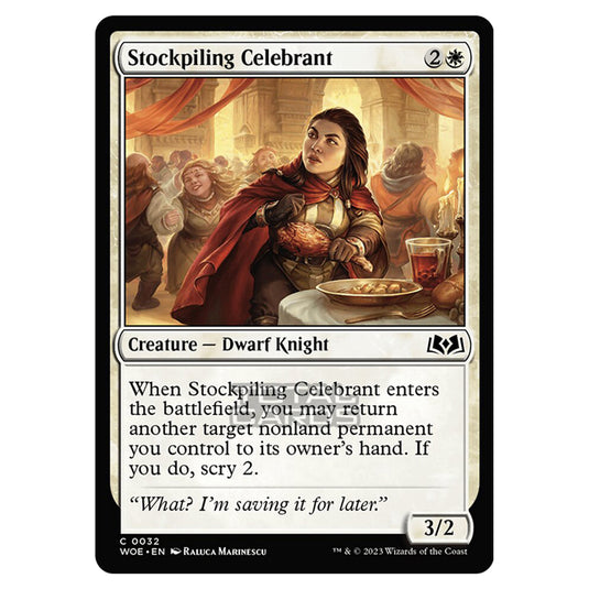 Magic The Gathering - Wilds of Eldraine - Stockpiling Celebrant - 032