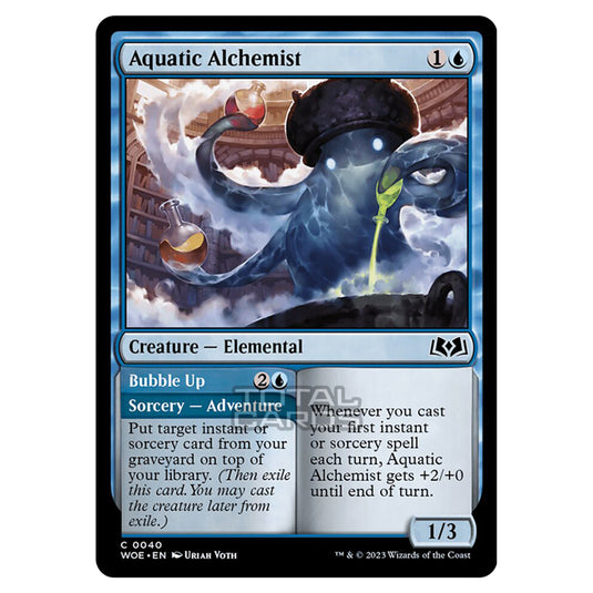 Magic The Gathering - Wilds of Eldraine - Aquatic Alchemist / Bubble Up - 040