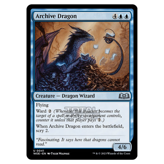 Magic The Gathering - Wilds of Eldraine - Archive Dragon - 041