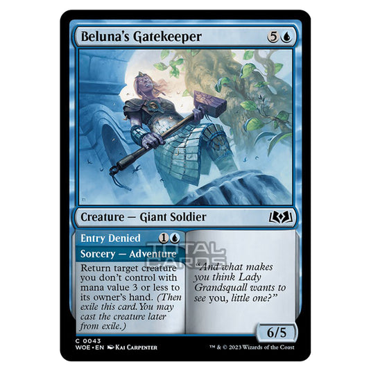 Magic The Gathering - Wilds of Eldraine - Beluna's Gatekeeper / Entry Denied - 043