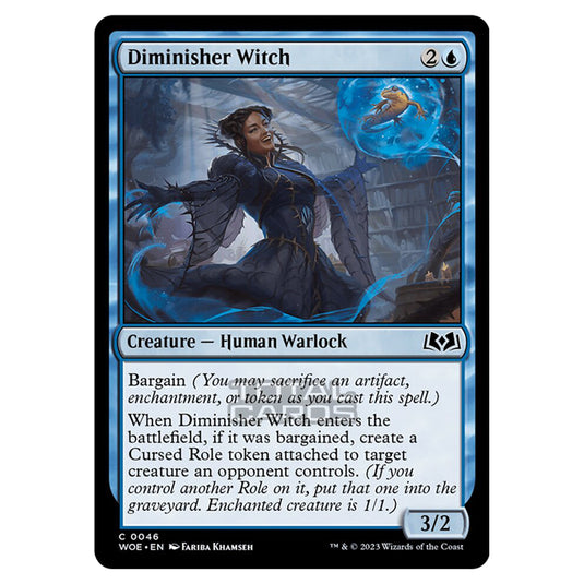 Magic The Gathering - Wilds of Eldraine - Diminisher Witch - 046