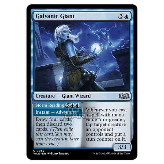 Magic The Gathering - Wilds of Eldraine - Galvanic Giant / Storm Reading - 052