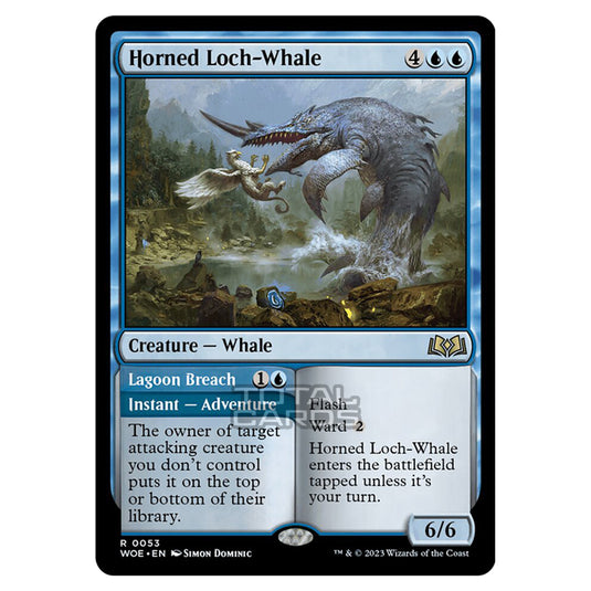 Magic The Gathering - Wilds of Eldraine - Horned Loch-Whale / Lagoon Breach - 053