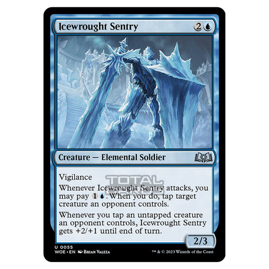 Magic The Gathering - Wilds of Eldraine - Icewrought Sentry - 055