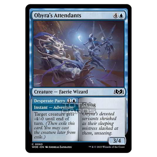 Magic The Gathering - Wilds of Eldraine - Obyra's Attendants / Desperate Parry - 063