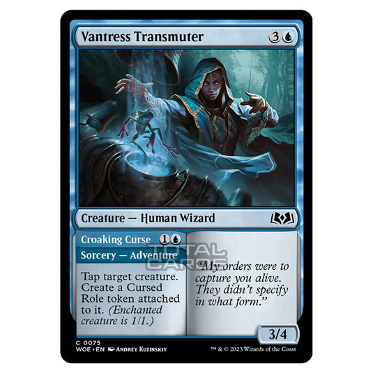 Magic The Gathering - Wilds of Eldraine - Vantress Transmuter / Croaking Curse - 075