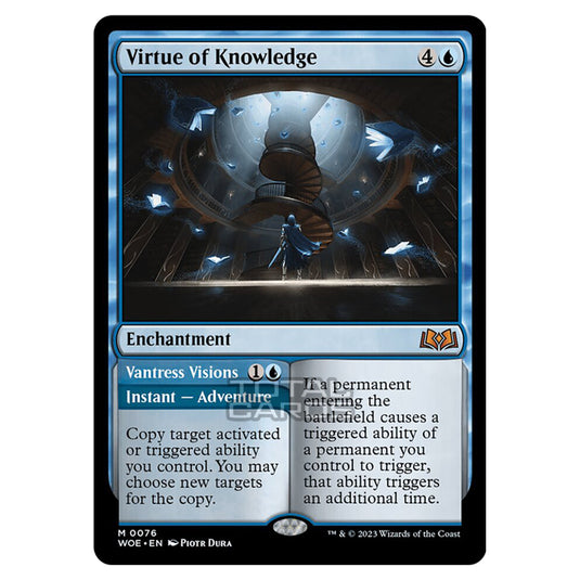 Magic The Gathering - Wilds of Eldraine - Virtue of Knowledge / Vantress Visions - 076