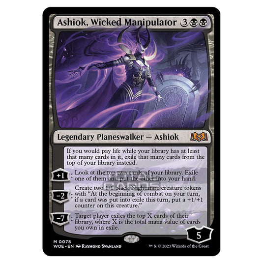 Magic The Gathering - Wilds of Eldraine - Ashiok, Wicked Manipulator - 078