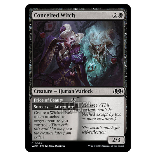 Magic The Gathering - Wilds of Eldraine - Conceited Witch / Price of Beauty - 084