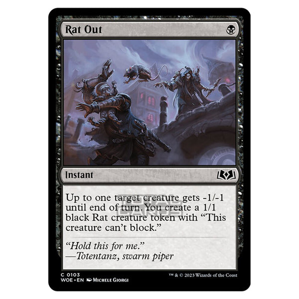 Magic The Gathering - Wilds of Eldraine - Rat Out - 103 Magic The Gathering - Wilds of Eldraine - Rat Out - 103