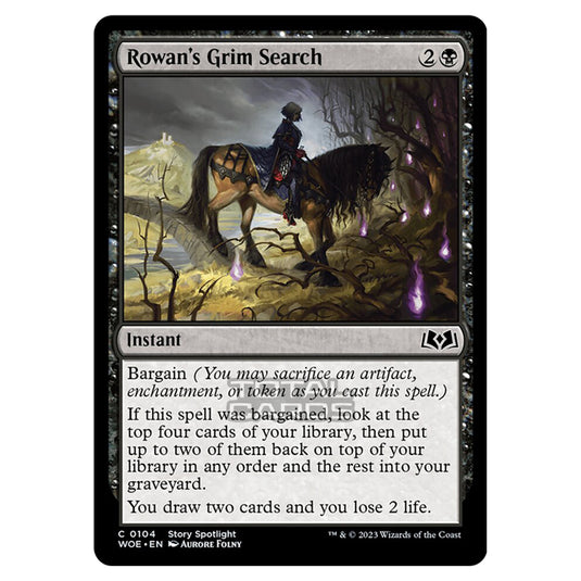 Magic The Gathering - Wilds of Eldraine - Rowan's Grim Search - 104