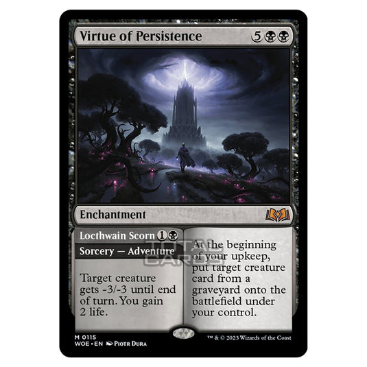 Magic The Gathering - Wilds of Eldraine - Virtue of Persistence / Locthwain Scorn - 115