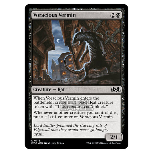 Magic The Gathering - Wilds of Eldraine - Voracious Vermin - 116