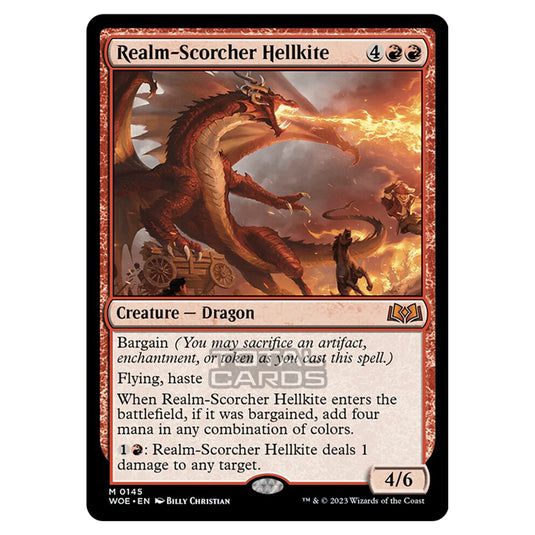 Magic The Gathering - Wilds of Eldraine - Realm-Scorcher Hellkite - 145