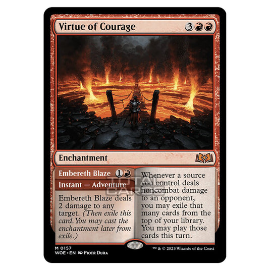 Magic The Gathering - Wilds of Eldraine - Virtue of Courage / Embereth Blaze - 157