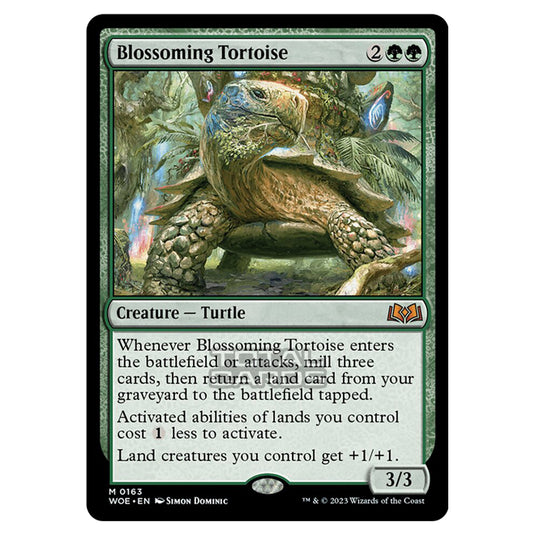 Magic The Gathering - Wilds of Eldraine - Blossoming Tortoise - 163