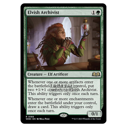 Magic The Gathering - Wilds of Eldraine - Elvish Archivist - 168