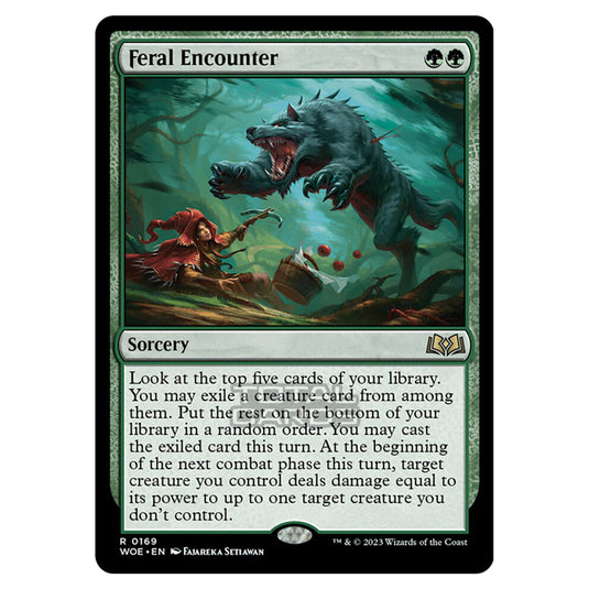 Magic The Gathering - Wilds of Eldraine - Feral Encounter - 169