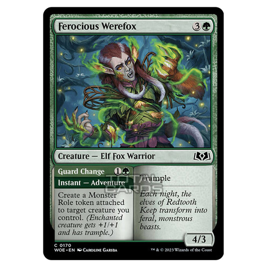 Magic The Gathering - Wilds of Eldraine - Ferocious Werefox / Guard Change - 170